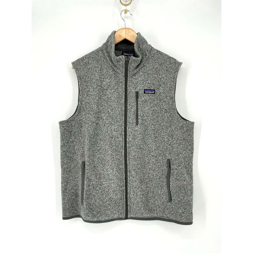 Patagonia Better Sweater Vest Mens XL Gray Full Zip Fleece MAC Logo Outdoors